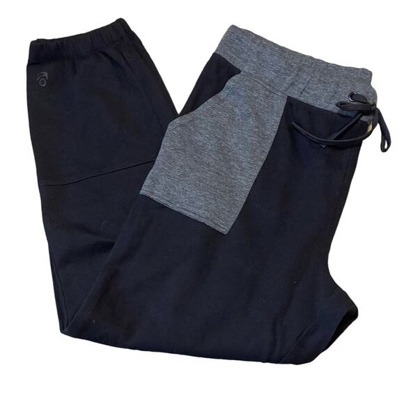 Cuddl Duds Pants - Cuddl Duds Women's Double Knit Black and Gray Jogger Pants Size Large NWOT59
